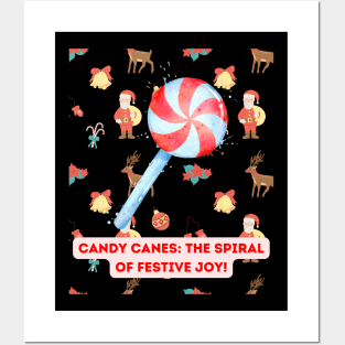 Life's a Jolly Jingle with Candy Canes! Posters and Art